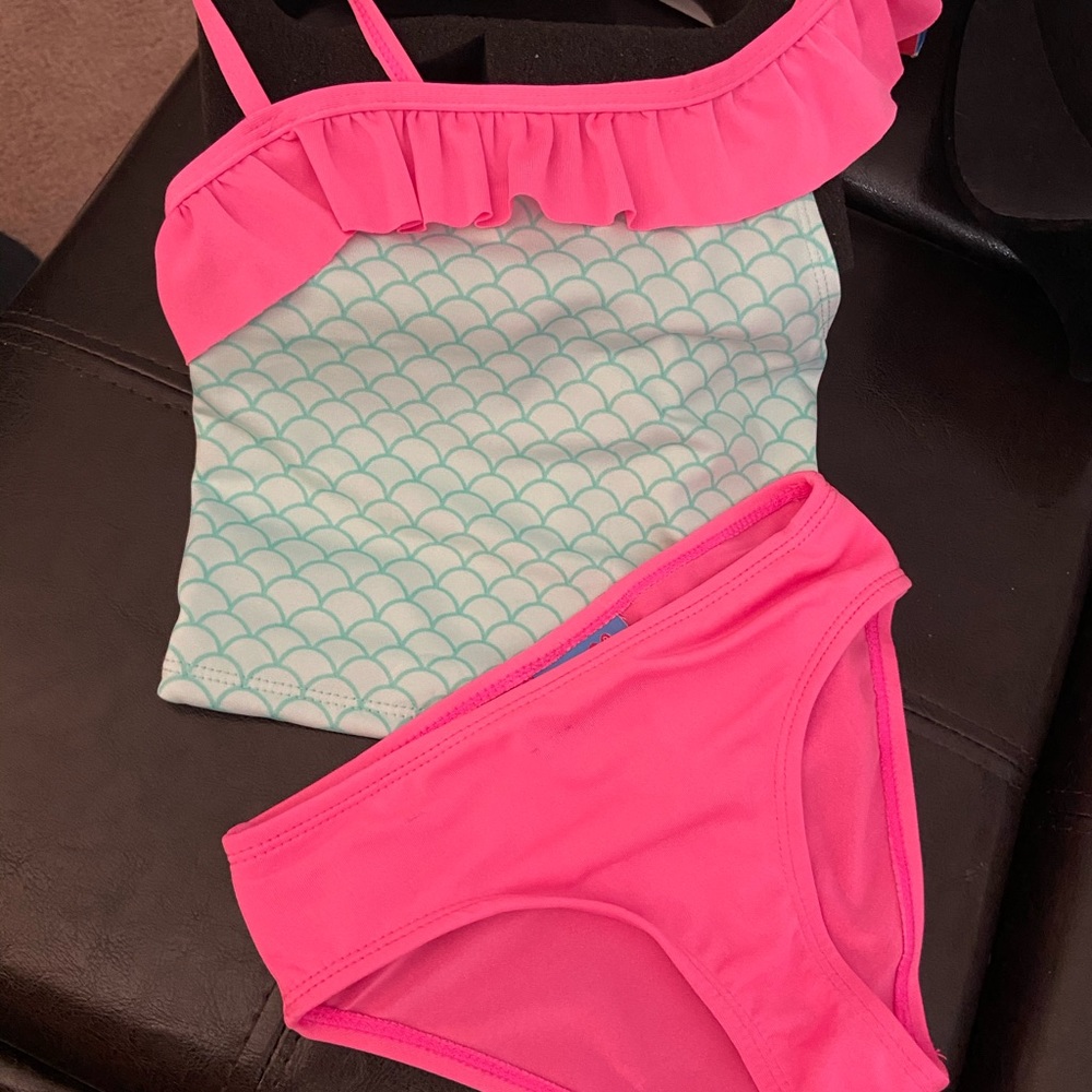 3/25 2 Piece Bathing-suit Set XS 4/5 Pink Blue